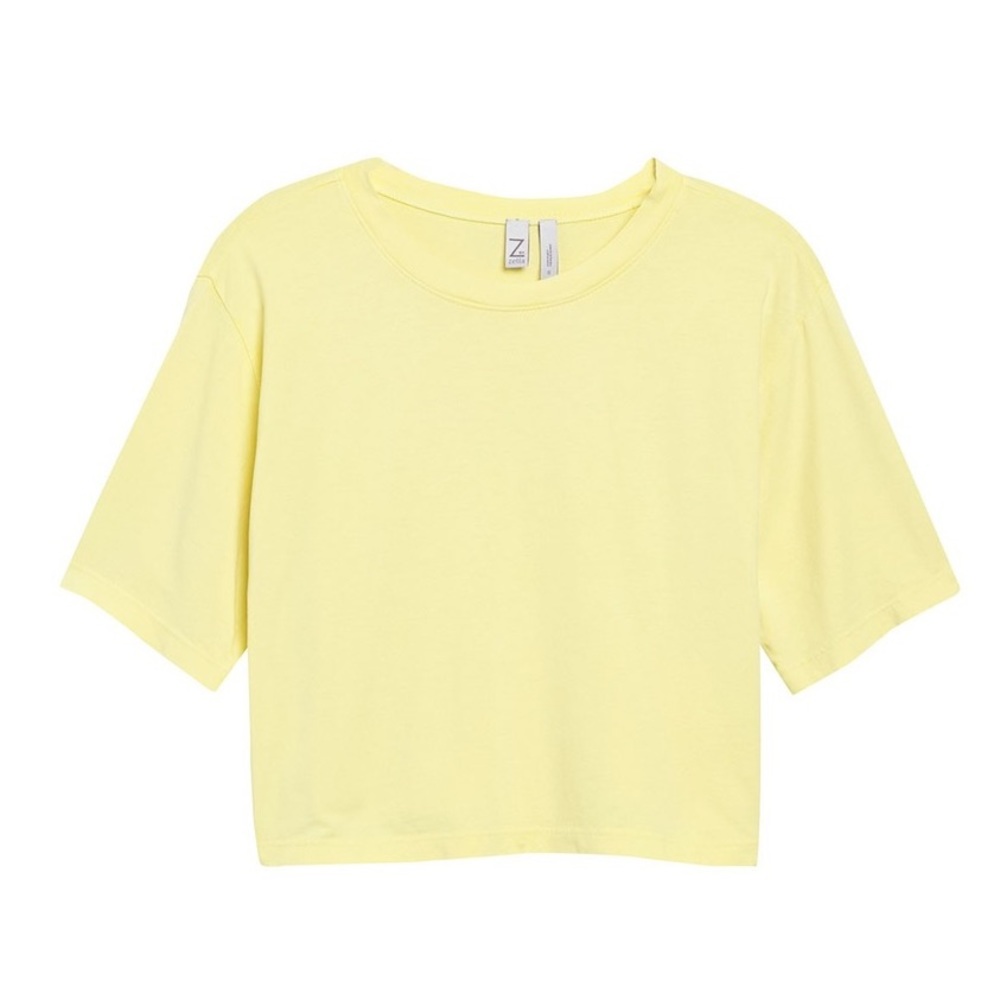 Zella Crop T-Shirt in Green Charlock